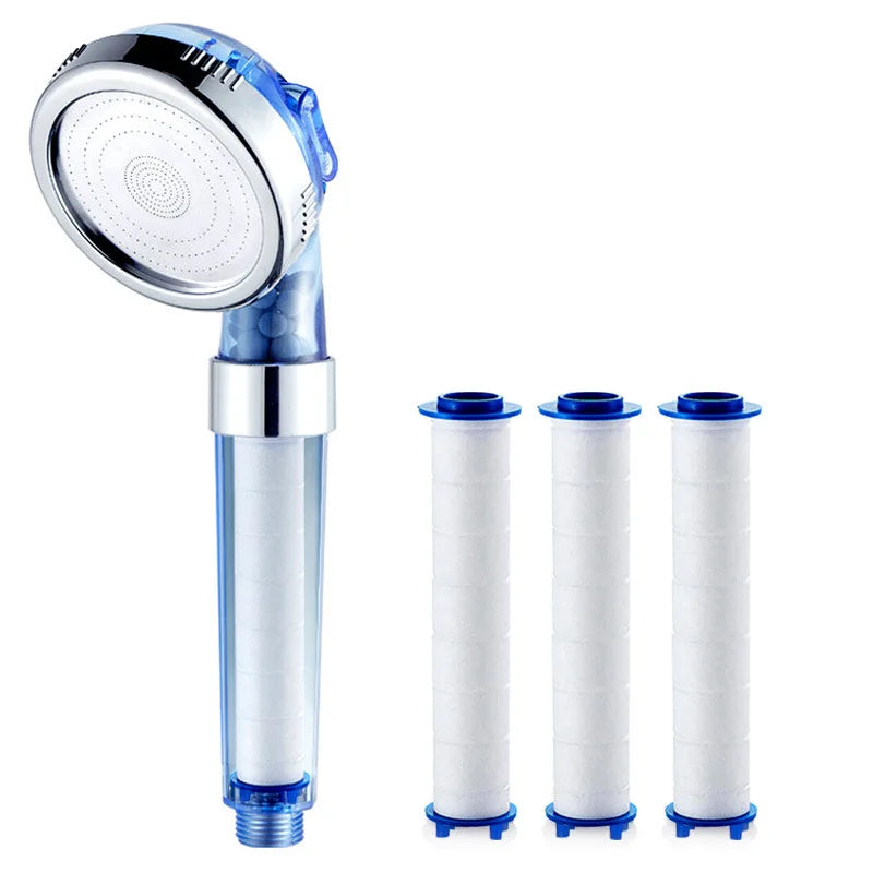 Filtered Shower Head High Pressure Water Saving Nozzles 3 Modes Adjustable Shower Head Massage Bathroom Accessories New Shower