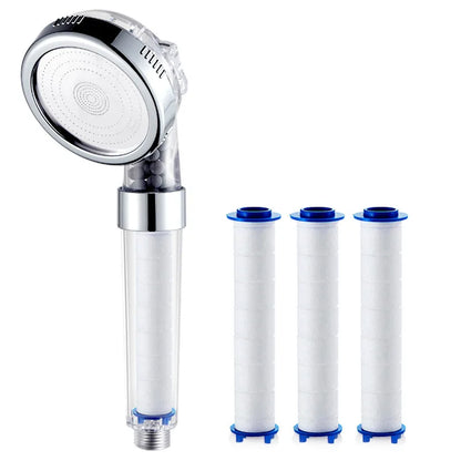 Filtered Shower Head High Pressure Water Saving Nozzles 3 Modes Adjustable Shower Head Massage Bathroom Accessories New Shower