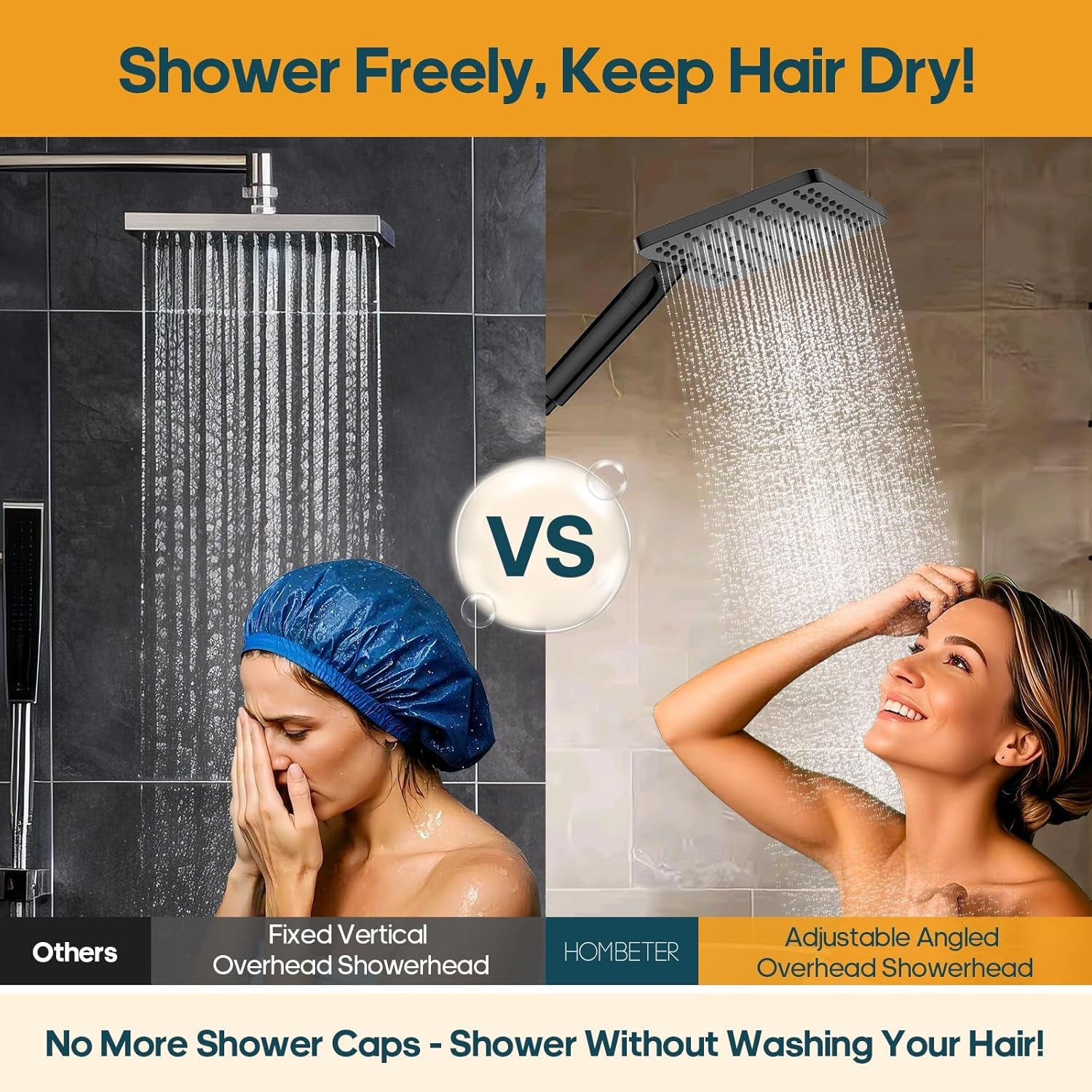 Filtered Shower Head with Handheld Combo High Pressure Shower Head with Filters 10 Inch Rain Shower Head Height Adjustable Dual Water Softener Shower Head for Hard Water - Removes Chlorine