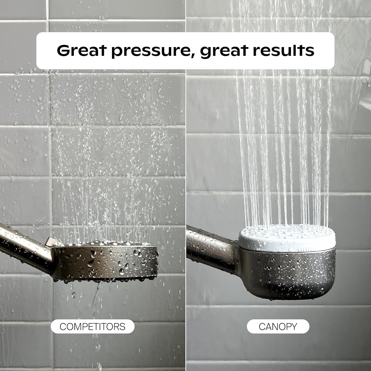 Handheld Filtered Shower Head & Scalp Massager - High Pressure Shower Head Filter for Hard Water - Shower Filter to Remove Impurities for Healthier Scalp, Skin & Hair - Hair Growth - Brass